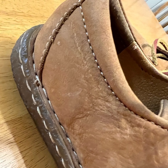 🌻🌹Covington tan leather 90’s 70s vibes 😎clogs/lace up size 8.5 EUC!🌹🌻 - Picture 16 of 16